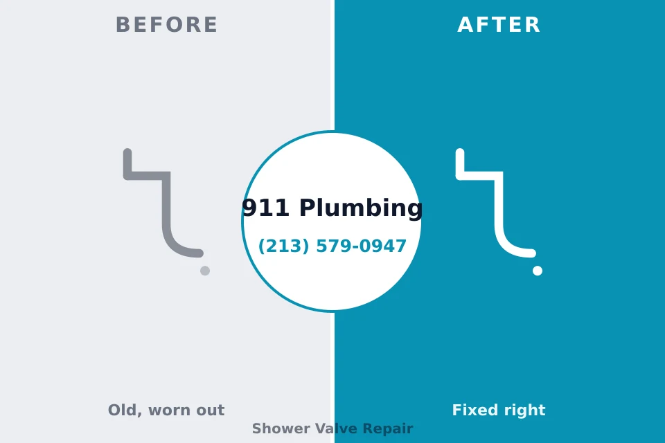 Before and after: plumbing repair Sugarcreek, OH